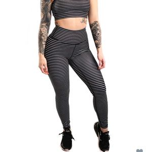 NWT Til You Collapse Leggings Pinstripe